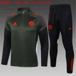 Kids Bayern Munich Training Kit (Sweatshirt+Pants) Deep Green 2025/26