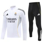 Real Madrid Authentic Training Kit (Sweatshirt+Pants) White 2025/26 - Player Version