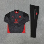 AC Milan Training Kit (Sweatshirt+Pants) Black 2025/26 - Image 3