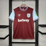 West Ham United Football Jersey Home Custom Shirt 2024/25